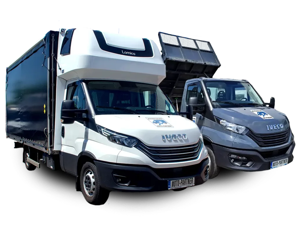 Samochody dostawcze Iveco Daily – flota wypożyczalni Moto-Partner